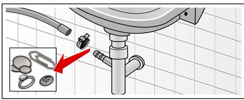 8OSCH WAQ28321FF - Flexible d'écoulement bouché au niveau du siphon - 1