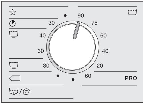 MIELE LaveLingEWM507DVSST - Sélectionner un programme - 1