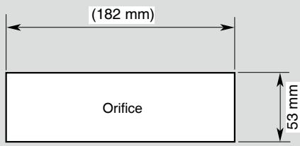 CLARION CZ101ECO - - Dimensions de l'ouverture de la console - 1