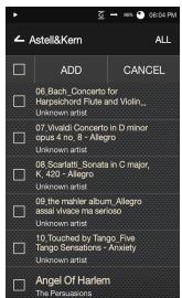 ASTELL KERN AK100 - Add a Song to a Playlist - 1
