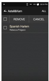 ASTELL KERN AK100 - Remove a Song from a Playlist - 1