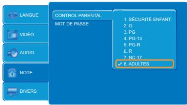 PEEKTON PK7400DVD - Controle parental - 1