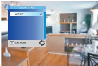 PEEKTON PK7400DVD - Sélection des sous-titres - 1