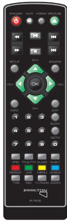 PEEKTON PK7400DVD - Télécommande - 6