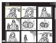 NIKON COOLPIX W300 - Visualisation par planche d'imagettes/affichage du calendrier - 3
