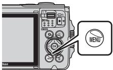 NIKON COOLPIX W300 - Appuyez sur la commande MENU (menu). - 1