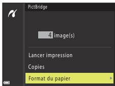 NIKON COOLPIX W300 - Sélectionnez Format du papier, puis appuyez sur Ⓞ. - 1