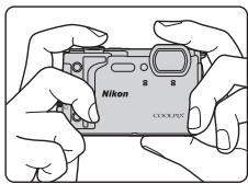 NIKON COOLPIX W300 - Tenez fermement l'appareil photo. - 1