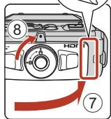 NIKON COOLPIX W300 - Insertion de l'accumulateur et de la carte mémoire - 5