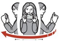 NIKON COOLPIX W300 - Exemple de déplacement de l'appareil photo - 1
