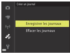NIKON COOLPIX W300 - Sélectionnez Enregistrer les journaux et appuyez sur la commande Ⓞ. - 1