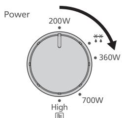PANASONIC NN-E20JWMEPG - Gătireași decongelarea la cuptorul cu microunde - 1