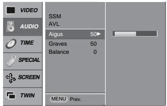 LG-GOLDSTAR MZ50PZ43 - Réglage du son - 1