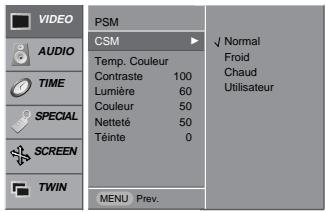 LG-GOLDSTAR MZ50PZ43 - CSM (Mémoire de mode de couleur) - 1