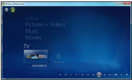 PACKARD BELL EASYNOTE TE7OBH-31BB - Windows media center (option) - 1