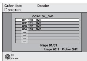 PANASONIC DMR-EX88EF-K - ■ Pour sélectionner un autre dossier - 2