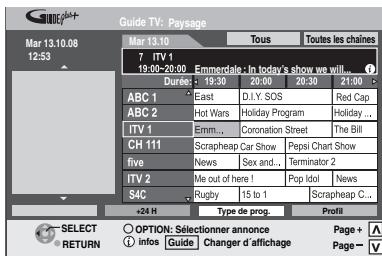 PANASONIC DMR-EX88EF-K - Appuyez sur [GUIDE]. - 1