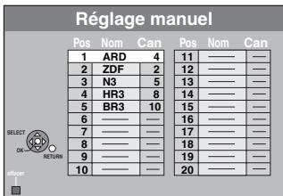 PANASONIC DMR-EX88EF-K - Réglage manuel - 1