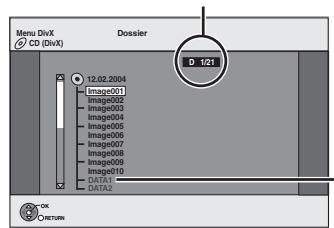 PANASONIC DMR-EX88EF-K - Utilisation de l'écran arborescent pour trouver un dossier - 1