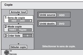 PANASONIC DMR-EX88EF-K - Copie avec utilisation de la liste de copie —Copie Avancée. - 1
