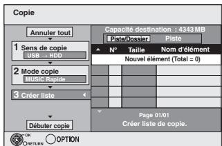 PANASONIC DMR-EX88EF-K - Inscrire des fichiers MP3 pour la copie. - 1