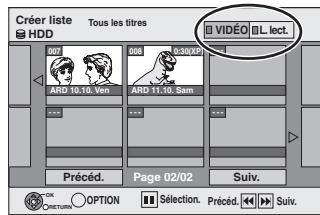 PANASONIC DMR-EX88EF-K - Copie avec utilisation de la liste de copie —Copie Avancée. - 3
