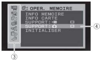 CANON FS305 - Selection d'une option à partir des menus de configuration - 2
