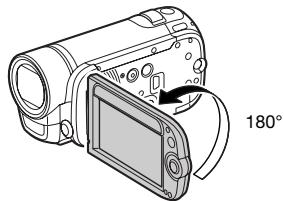 CANON FS305 - Ouvrez I'ecran LCD de 90 degrés. - 2