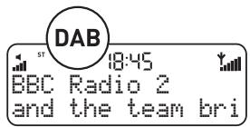 PUREREFERENCE ONE CLASSIC - Sélection des modes DAB et FM - 1