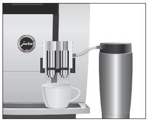 JURA GIGA 5 - Préparation d'une spécialité de café à l'aide du menu tournant - 1