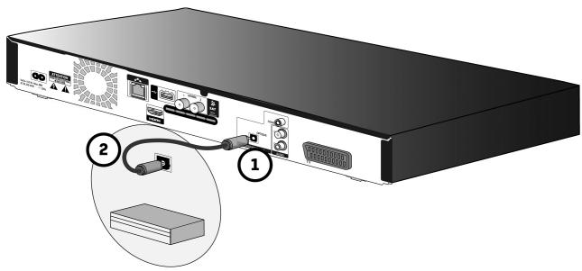 SAGEMCOM BPRSI88-250 HD - Raccorder un amplificateur équipé d'une prise audio numérique optique - 1