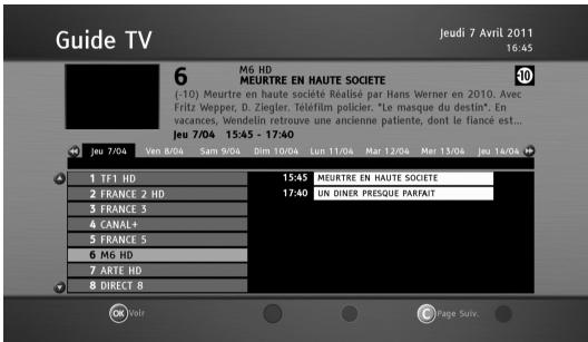 SAGEMCOM BPRSI88-250 HD - Guide électronique des programmes - 3