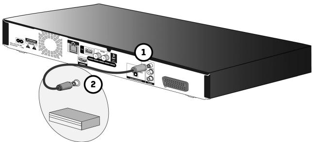 SAGEMCOM BPRSI88-250 HD - Raccorder un amplificateur équipé d'une prise coaxiale audio numérique - 1
