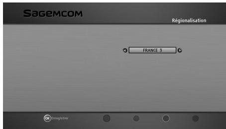 SAGEMCOM BPRSI88-250 HD - Régionalisation - 1