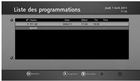 SAGEMCOM BPRSI88-250 HD - Enregistrer manuellement des programmes - 4