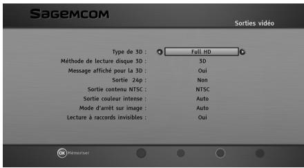 SAGEMCOM BPRSI88-250 HD - Sorties vidéo - 1