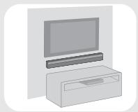 PANASONIC SC-HTB170 - Placez l'appareil principal dans la position désirée et fixez chaque cordelette au meuble ou à la table. - 2
