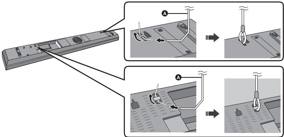 PANASONIC SC-HTB170 - Attachez la cordelette à l'appareil principal. - 1