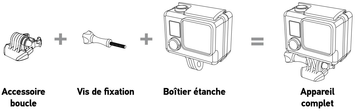 GOPRO HD HERO3+ BLK ED - Fixation de votre caméra aux supports - 1