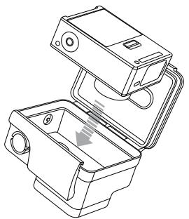 GOPRO HD HERO3+ BLK ED - Pour permettre la caméra dans le boîtier : - 1