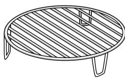 WHIRLPOOL W9MW2611XL - GRILLE Metallique - 1