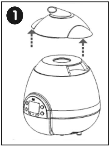 BABYMOOV HUMID DIGITAL - HUMIDIFICATEUR DIGITAL - DIGITAL HUMIDIFIER DIGITALER LUFTBEFEUCHTER - DIGITALE LUCHTBEVOCHTIGER HUMIDIFICADOR DIGITAL - HUMIDIFICADOR DIGITAL UMIDIFICATORE DIGITALE - ZVLHČOVAČ VZDUCHU DIGITAL - 5