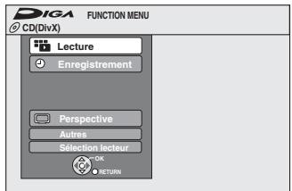 PANASONIC DMR-EX769 - Afficher l'écran du menu - 2