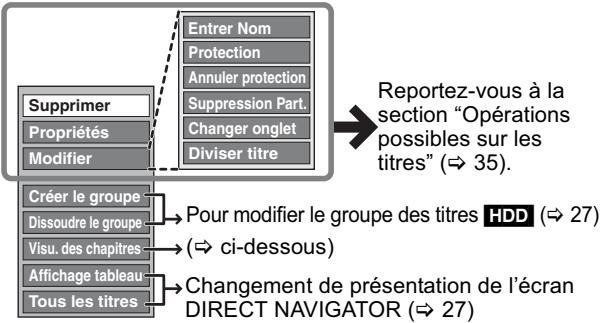 PANASONIC DMR-EX769 - Appuyez sur [, ] pour choisir l'opération à effectuer, puis appuyez sur [OK]. - 1