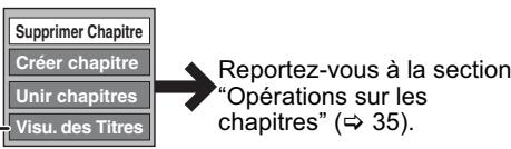 PANASONIC DMR-EX769 - Appuyez sur [OPTION], puis [▲,▼] désirer l'opération à effectuer, puis appuyez sur [OK]. - 1