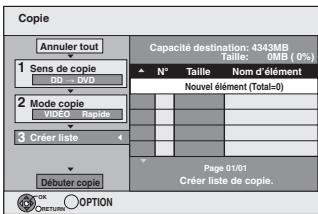 PANASONIC DMR-EX769 - Copie avec utilisation de la liste de copie—copie avancée. - 2