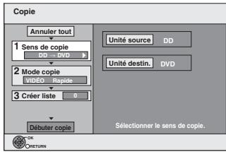 PANASONIC DMR-EX769 - Copie avec utilisation de la liste de copie—copie avancée. - 1