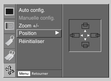 LG AN 110 W BLANC - Position de l'écran - 1