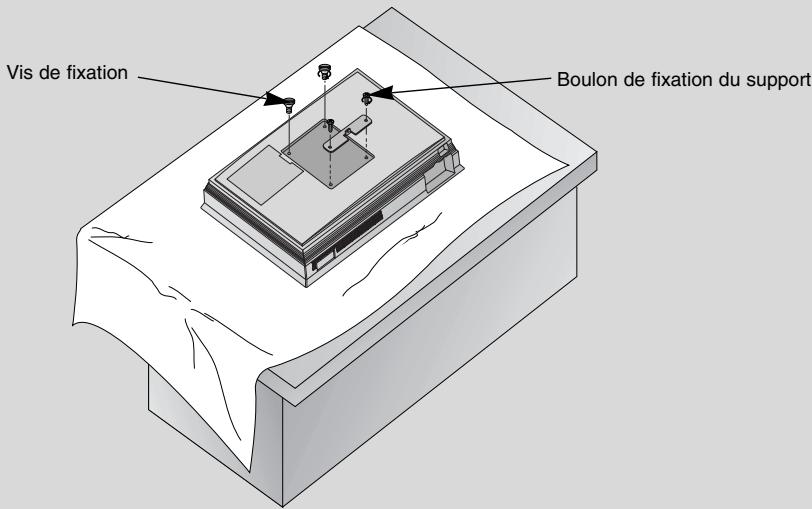 LG AN 110 W BLANC - Fixez le projecteur à l'aide du support de fixation du produit. - 1