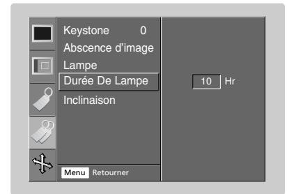 LG AN 110 W BLANC - Contrôle de la durée d'utilisation de la lampe - 1